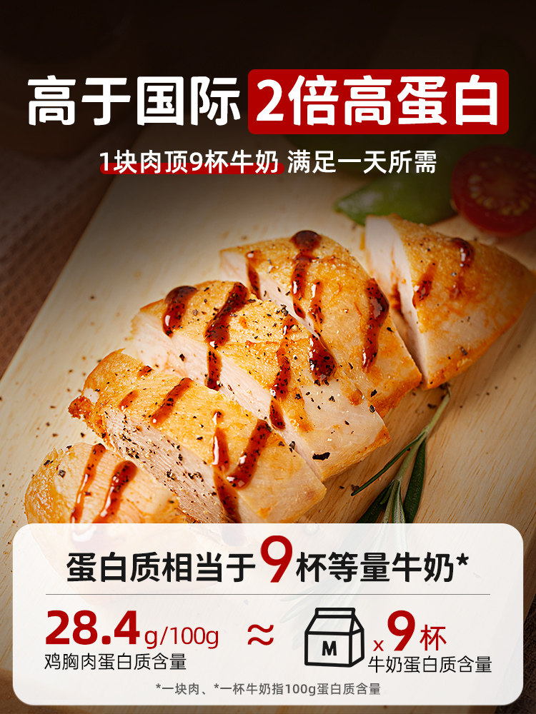 High-Protein Chicken Breast Ready-To-Eat Fitness Meal Replacement, Satiating, 0 Fat, Non-Fat-Reducing Period, Low-Calorie Meal, Light Staple Food, Snack Food