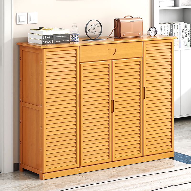 Shoe cabinet household door storage dustproof indoor simple shoe shelf multi-layer economic solid wood dormitory rack