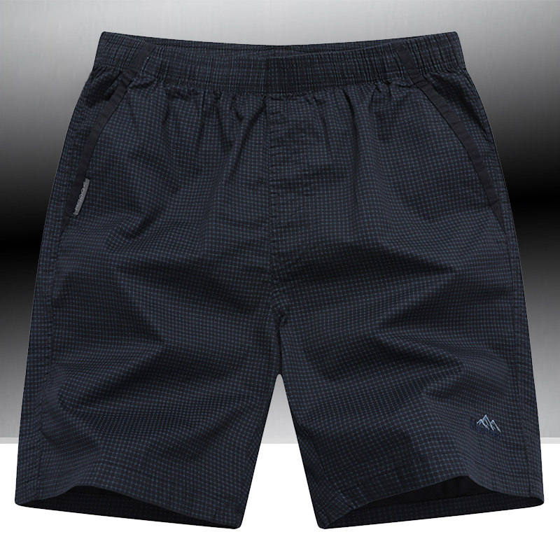 2026 Summer Pure Cotton Shorts Men's Loose Casual Sports Pants Beach Mid-Length Shorts for Outdoor Wear Dad's Home Five-Point Shorts