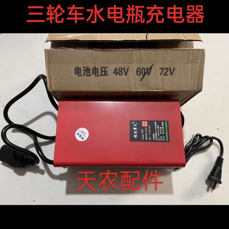 Tricycle Water Battery Charger Hongyun Changjiu 48V/60V/72V 12-Hour Self-Stop Smart Charger 