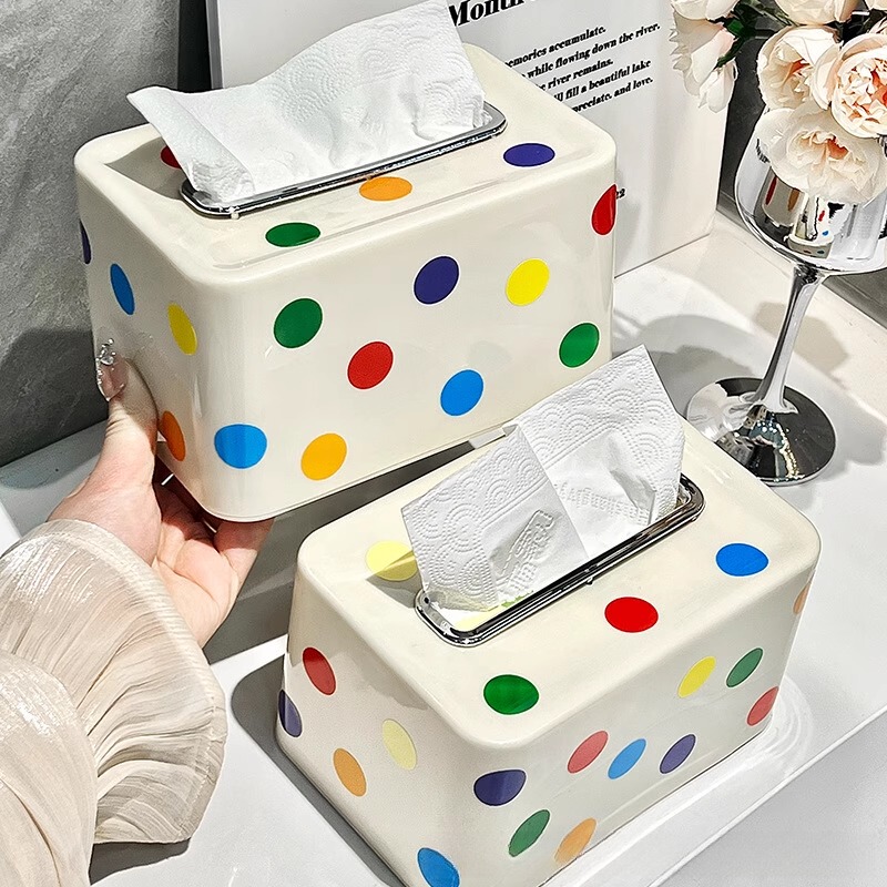 Tissue Box Dopamine Cream High Aesthetic Value Living Room Cute Household Paper Box Coffee Table Spring Creative Desktop Storage Box Tissue Box Dopamine Cream High Aesthetic Value Living Room Cute Household Paper Box Coffee Table Spring Creative Desktop Storage Box