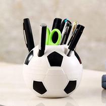 Creative Round Football Multifunction Student Dorm Room Desktop Stationery Office Pen Holder Small Pendulum set with storage box