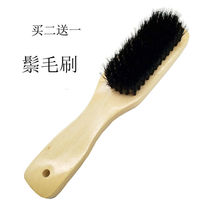 Solid wood handle pig hair mane coat brush shoe brush soft wool shoe oil brush cleaning shoe brush brush shoe brush brush