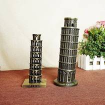 Leaning Tower of Pisa Model Ornament World Landmark Architecture Metal Crafts Home Decoration Gift Toys