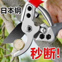 Japan imported steel gardening scissors branch pruning shears flower scissors garden labor-saving floral tools fruit tree thick branch shears