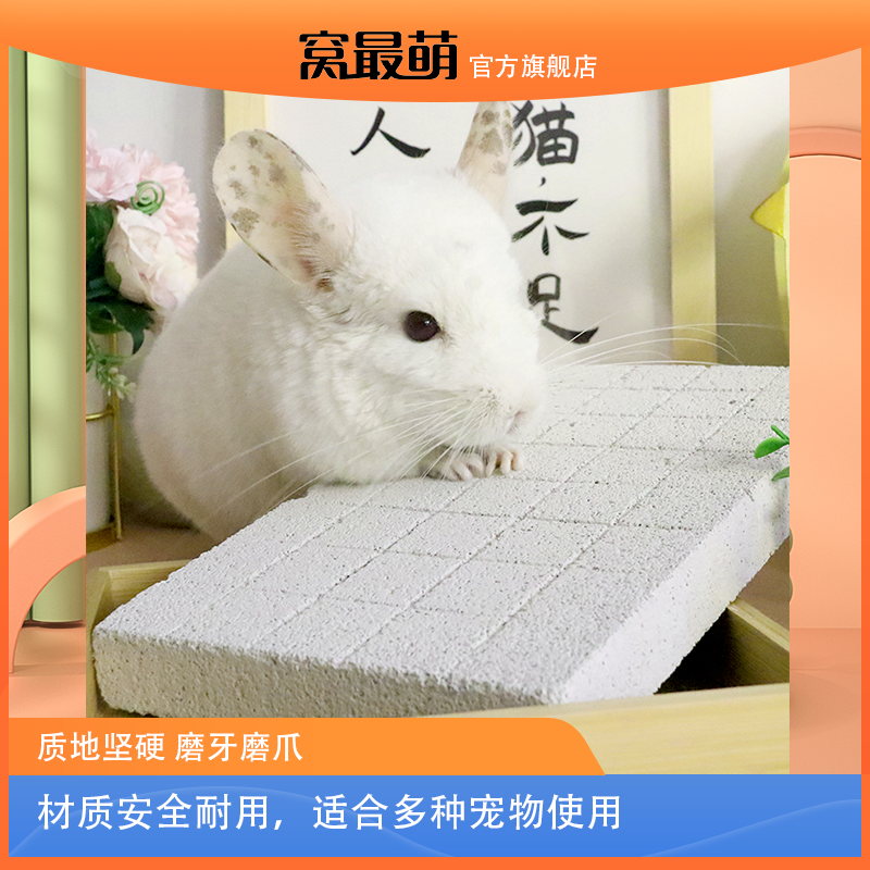 Dragon squirrel squirrel rabbit volcanic rock grinding stone anti-scratching Holland pig grinding plate pet supplementation stone