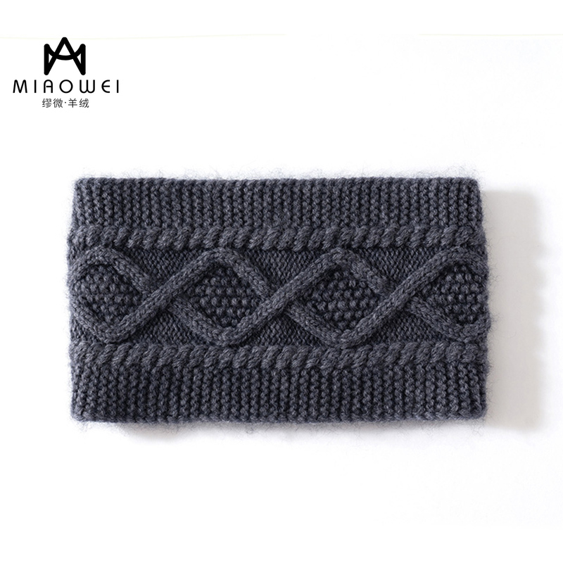 2026 New Style 100% Pure Cashmere Autumn and Winter Warm Solid Color Postpartum Simple Versatile Fashionable Elegant Knitted Headband 2026 New Style 100% Pure Cashmere Autumn and Winter Warm Solid Color Postpartum Simple Versatile Fashionable Elegant Knitted Headband