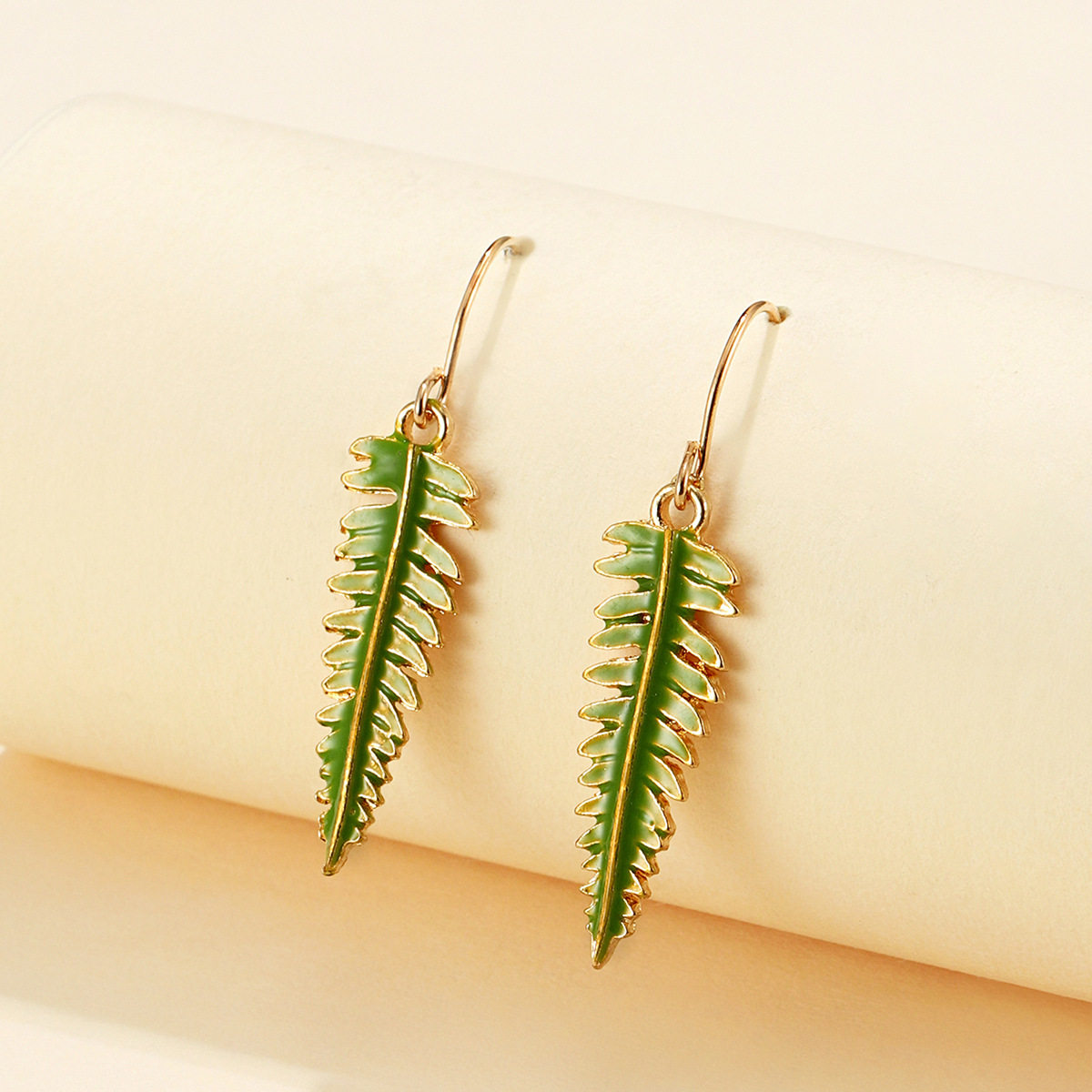 Bohemian Fern Leaf Earrings | Women's Unique Minimalist Tassel Jewelry