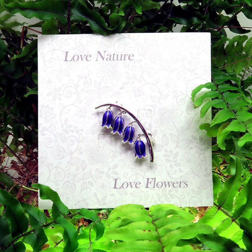 Ethnic Vintage Hyacinth Enamel Alloy Brooch | Decorative Accessory