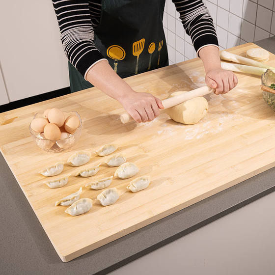 竹菜板家用切菜板子防霉抗菌案板大号擀面板加厚刀板砧板全竹耐用