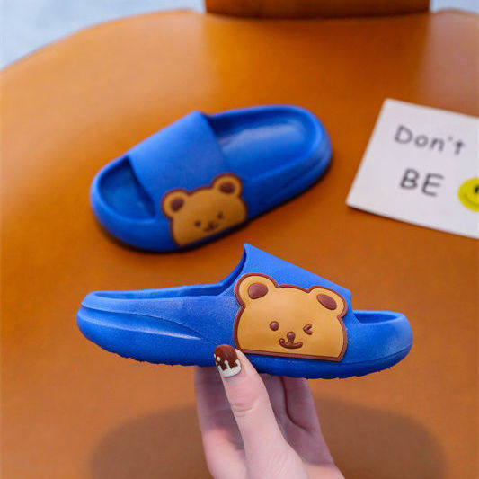 Children's slippers boys and girls summer baby sandals and slippers parent-child non-slip home indoor bath soft bottom thickened