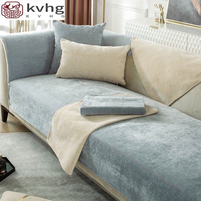 Real Leather Sofa Cushion Modern Light Lavish Anti-Slip Cushions Brief SnowNeil Seat Cushion All Season Universal Mat Cover Cloth Cover