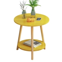 Sabi style coffee table mini coffee table living room simple mobile side table bedside table small table corner Round Table