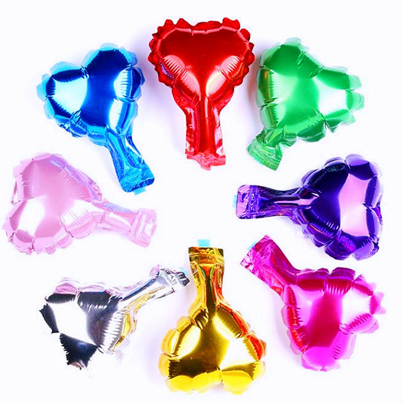 Pentagram balloon decoration creative romantic birthday party aluminum film red love-shaped balloon confession wedding room layout