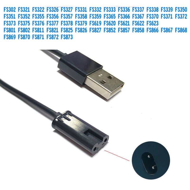 Suitable for flying razor charger FS355 356 357 358 359 365 367 charging USB
