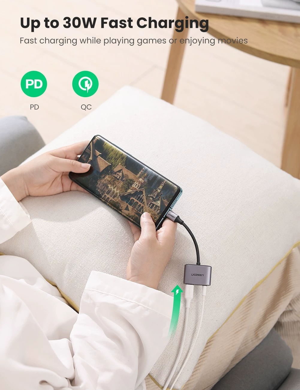 Преобразователь кабеля HDMI в VGA UGREEN Green Union, адаптер для видео-HD, Австралия бесплатная доставка