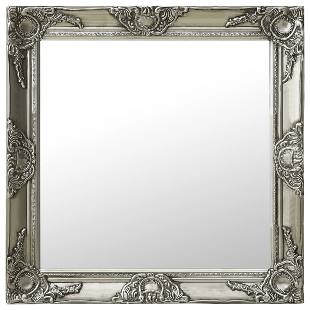 European wall mirror 60x60 cm silver bathroom mirror photographs desktop wall hanging makeup mirror Australia
