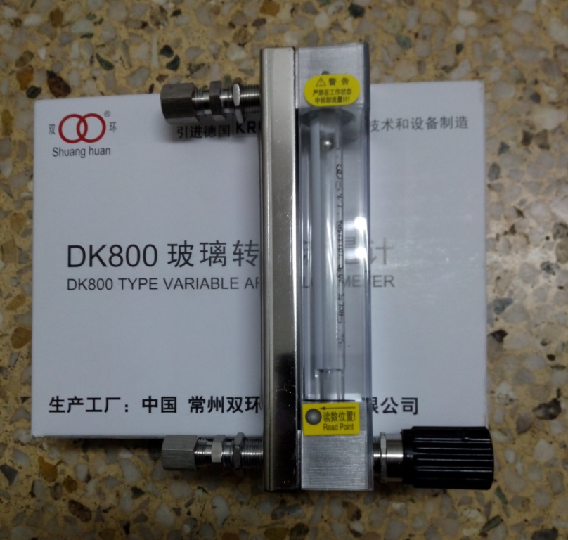 Type glass-connected anti-corrosion float card stainless steel 6f glass tube flowmeter rotor dk800 flowmeter