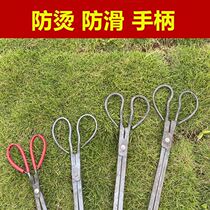 Rural Burn Fire Practical Tools Barbecue Coal Stove Firewood Fire Coal Ball Carbon Clips Fire Tongs Home ten Instrumental Trash Pincers