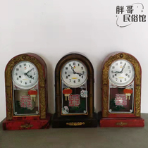 Old-fashioned watches red lanterns old objects folk old goods personal collection of isolated farmhouse decoration