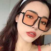 Sunglasses for women with big faces slimming and anti-UV street photography stars Korean version of Internet celebrity trendy large square sunglasses