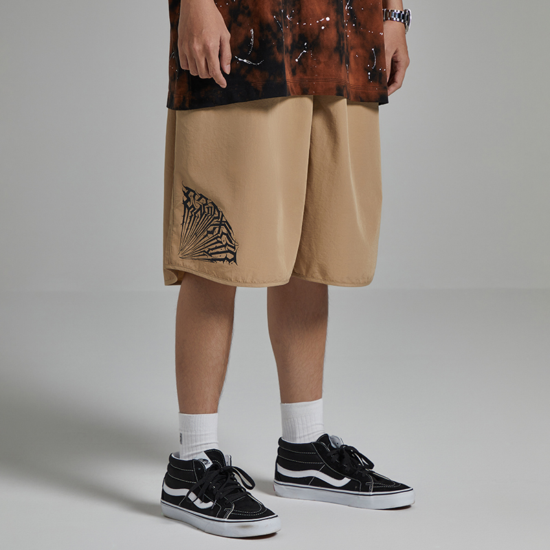 Lwa American West Coast Pants Original Street Gang Cursive Tattoo Shorts Chicano Pure Cotton Sweatpants