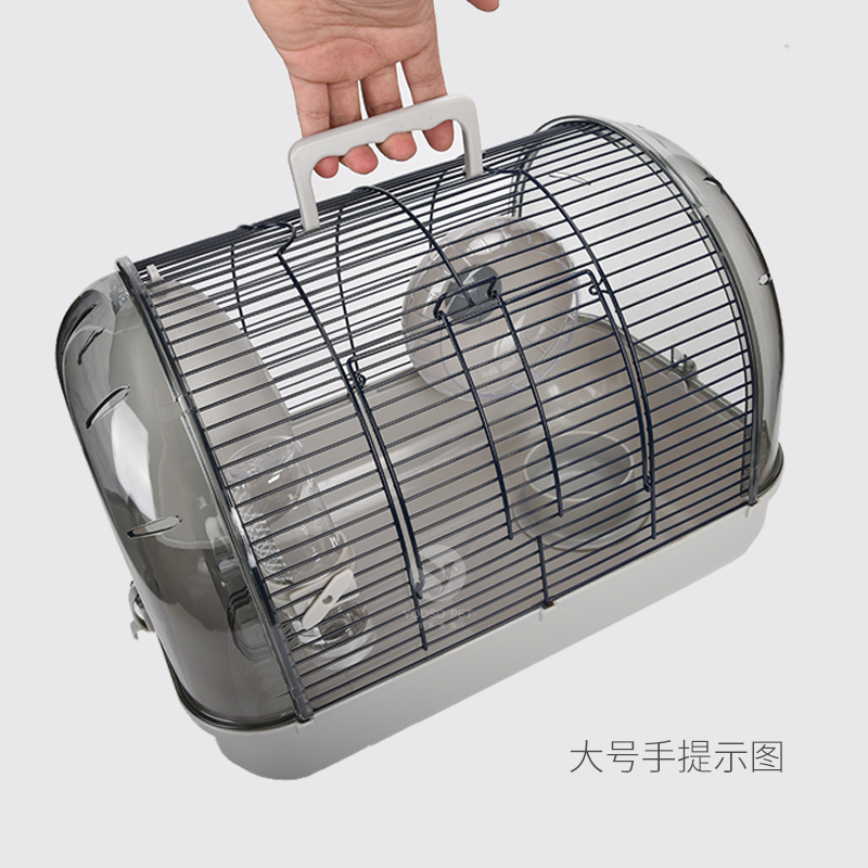 Portable senior day style luxury hamster cage pudding midget Juris bear rat nest transparent base ornamental cage supplies