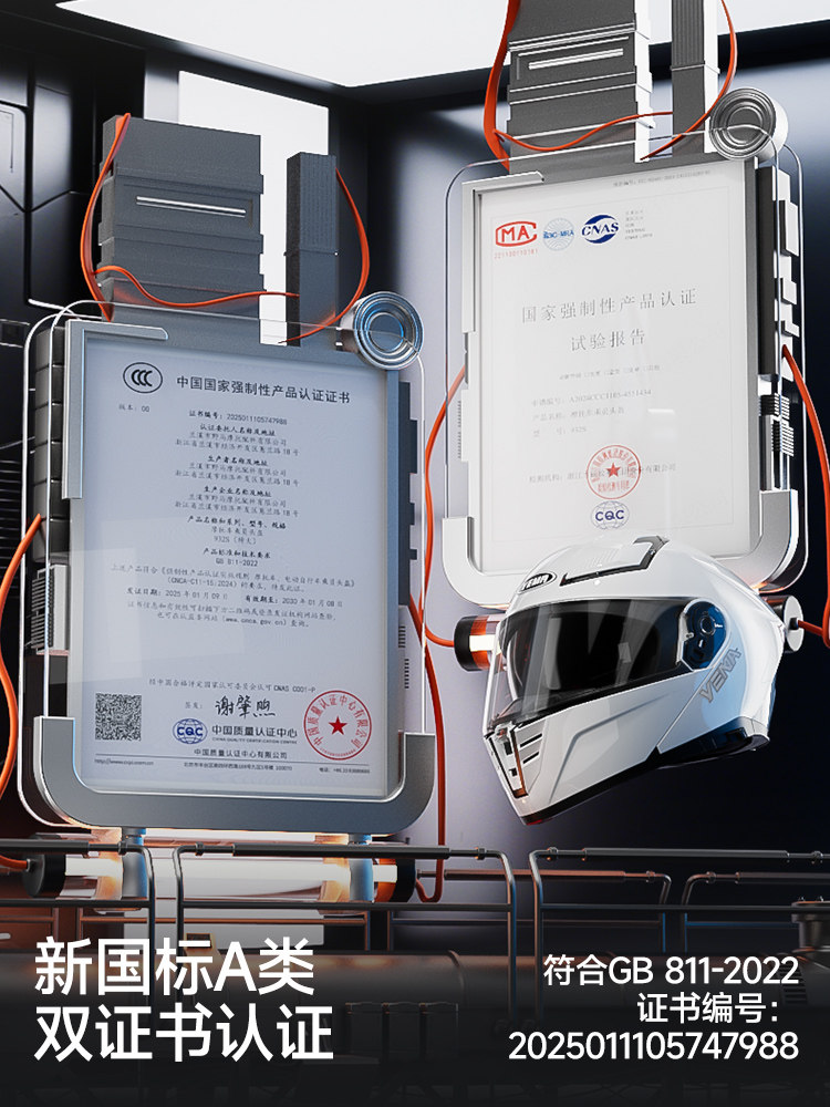 3C Certified Mustang Motorcycle Helmet Full-Face Helmet for Men with Dual Visors, Open-Face Helmet for Autumn and Winter, Suitable for All Seasons, Safety Helmet for Women