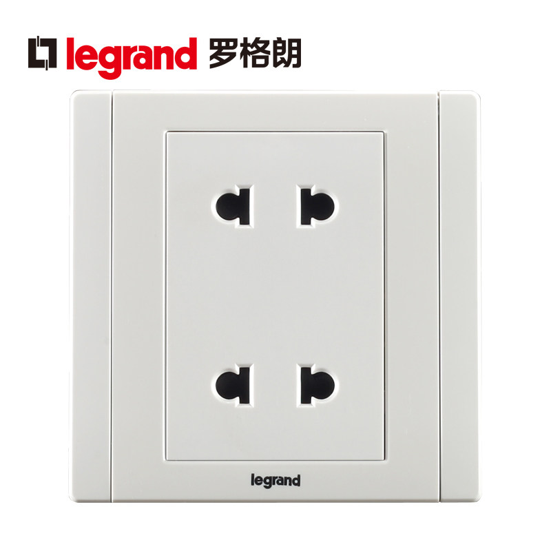 TCL Legrand switch socket switch panel four 4 holes two two flat plug wall power home 86 type concealed