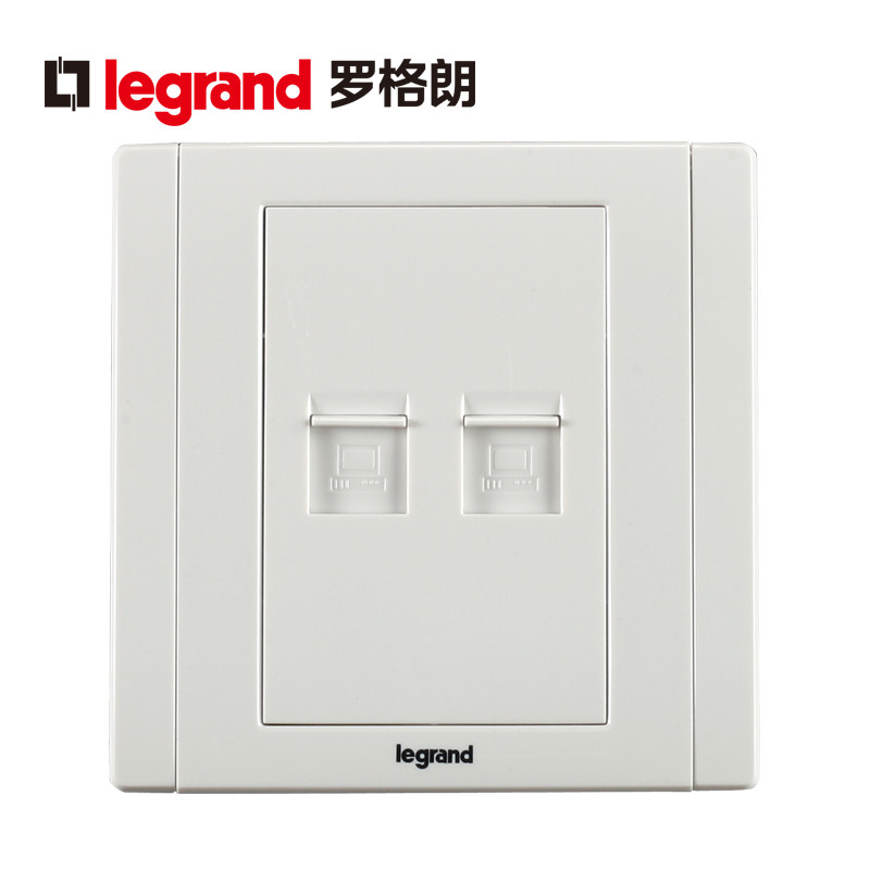 TCL Legrand switch socket panel Meihan white two super five computer dual network network line socket