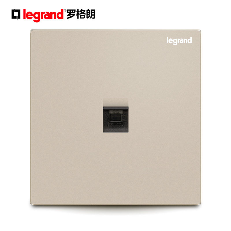 TCL Roglang Switch Socket Panel Comfort View Milan Gold One Single Computer Network Road Super Five Type Network Cable 86 Type