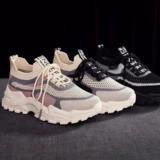 Летние спортивные дышащие тканевые туфли для отдыха на платформе, популярно в интернете, мягкая подошва, для бега