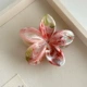 Заколка-крабик, градиент, в цветочек