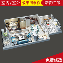  CAD drawing on behalf of painting building decoration construction drawings 3D renderings production 3dmax interior design modeling on behalf of