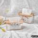 Household liftable tissue box living room cardboard box napkin storage box ins transparent bamboo board toilet paper