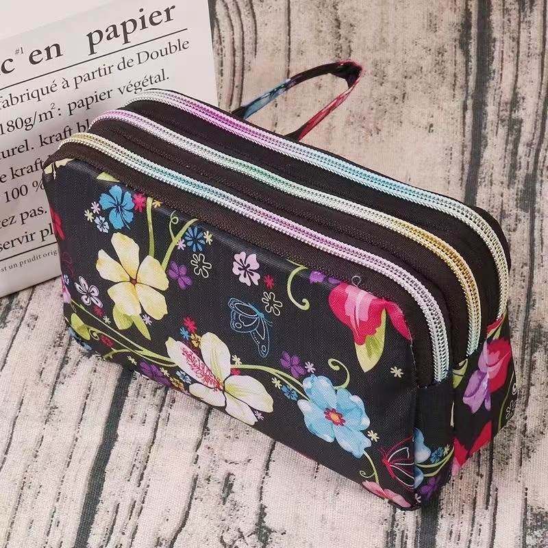 Пожилая трехслойная сумочка на молнии, кошелек из дамской ткани, легкое мини-запястье, новый высококачественный материнский клатч