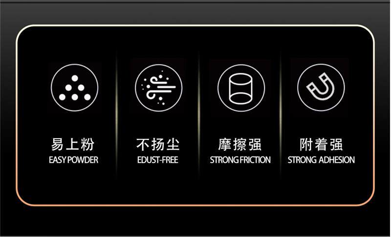 Мел для кия 台球巧克粉专用台球杆擦粉7500用品无尘粉色干性乔克巧粉超大枪粉