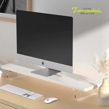 Acrylic computer elevated office desktop storage computer desk rack desktop monitor lift stand