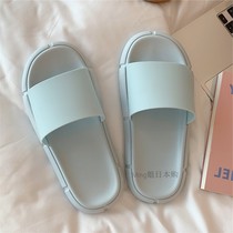 Japanese JULIPET home slippers female indoor bathroom bath non-slip soft bottom simple one word sandals summer slippers