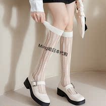 Japanese Julipe Web Wears thin small sexy jk and knee calf~black white arbitrary in