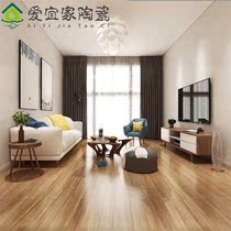 Children's room imitation wood grain ceramic tile 150x800 non-slip wear-resistant floor tile living room balcony garden wall tile simple
