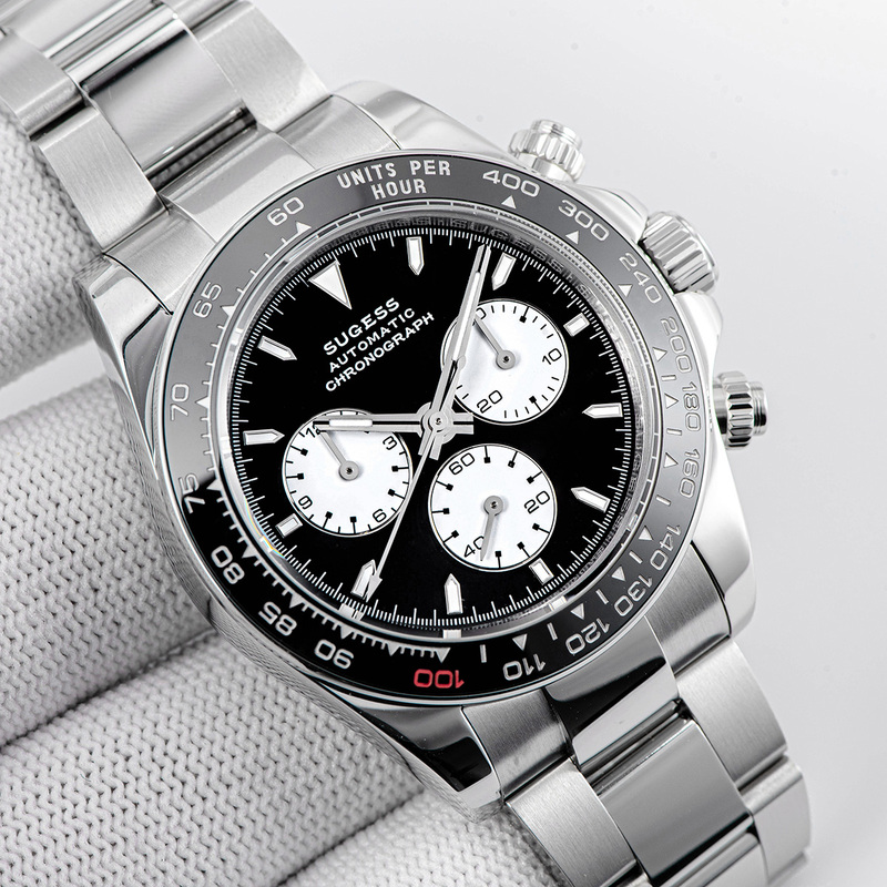 Sugus Multifunctional Mechanical Men's Watch Panda Su Tongna Business 4801 Chronograph Men's Watch Waterproof Luminous