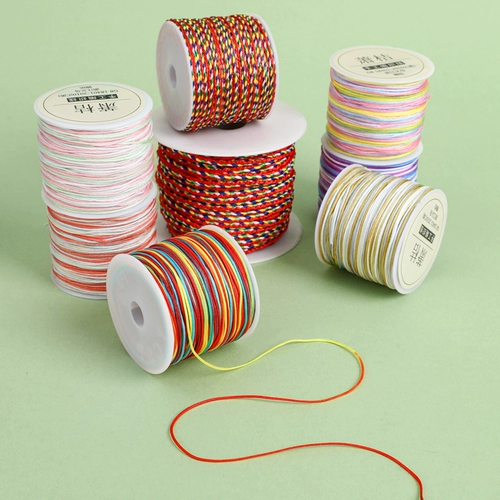 Красочный плетеный разноцветный браслет ручной работы, набор материалов, «сделай сам»