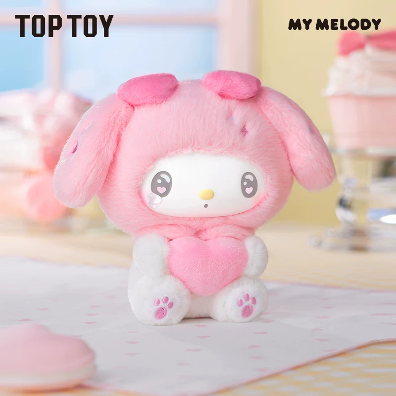 TOPTOY Санрио Melody 50-й юбилей Молочный Помидор Эластичная плюшевая Melody Память Молочный Помидор Blind Box Подвеска для интерьера