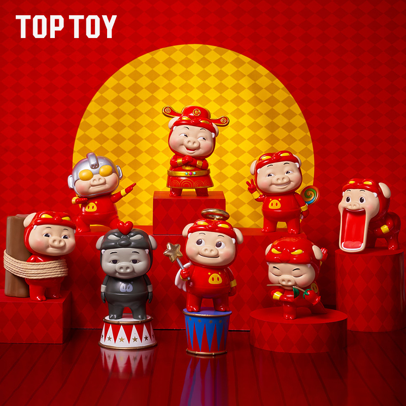 Toptoy 豚男 ブラインドボックス クラシック GGbond ブラインドボックス フィギュア 男性神 豚男 周辺機器 デスクトップ装飾 ギフト
