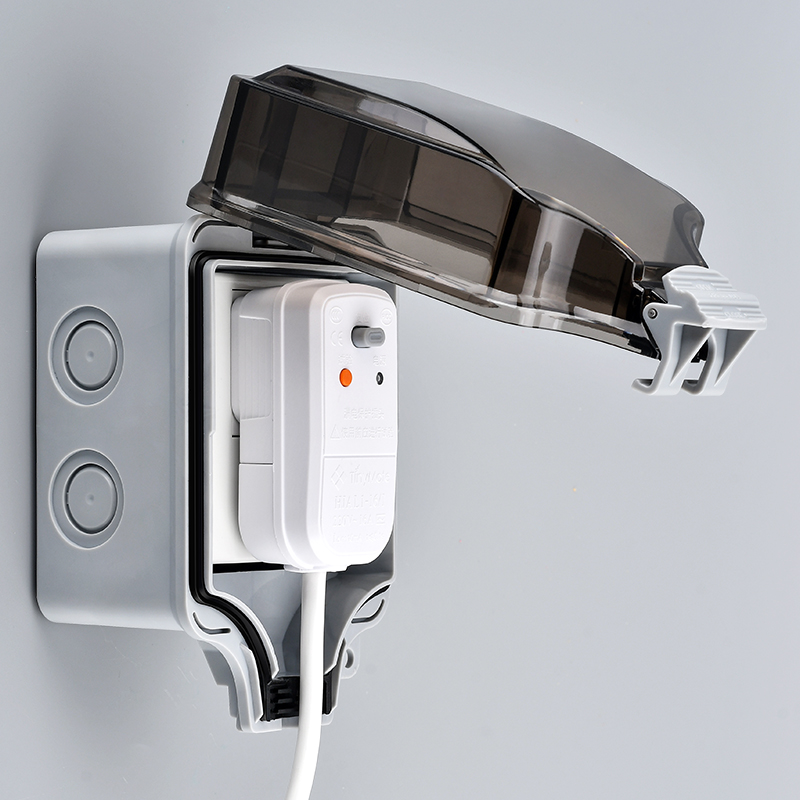 Outdoor waterproof switch socket surface mounted rainproof box bathroom leakage protection plug waterproof box charging pile waterproof splashproof box