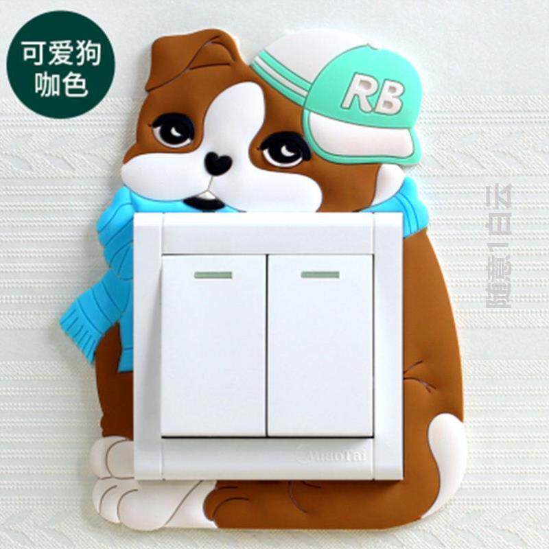 Switch protective cover Luminous switch stickers wall stickers creative cute cartoon living room socket panel decoration simple and modern