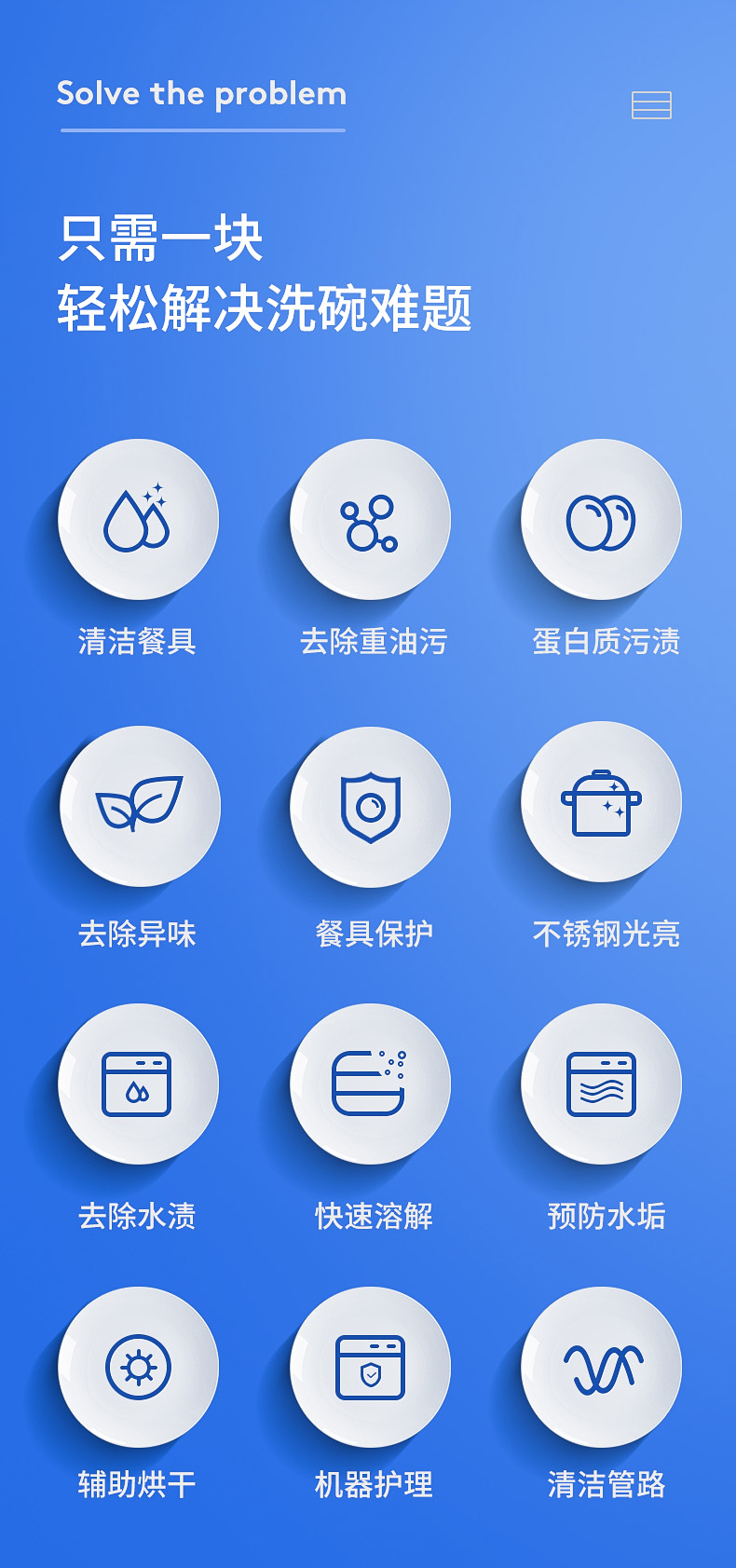德国原装进口 Fertig 12效合一 洗碗机专用洗碗粉块 480g*2袋 图3