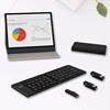 Wireless Bluetooth Foldable Keyboard, Portable, Silent, Stylish, Suitable for Office and Home Use, Lightweight and Portable Keyboard Microphone Set