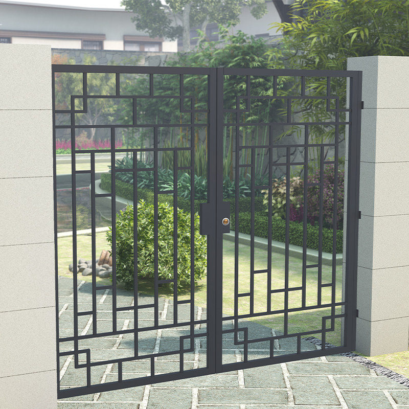 Decorative Patio Community Door Rural Walled Yard Small Doors Rust-proof Iron New Modern Outdoor Iron Art Courtyard Gate